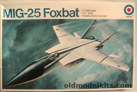 Entex 1/100 Mig-25 Foxbat, 8521M plastic model kit